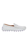 Tod's Light Grey Light Grey Gommini Bubble Suede Driving Shoes In Grey