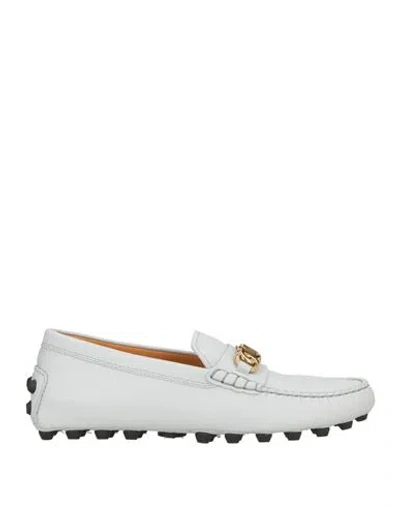 Tod's Woman Loafers Light Grey Size 7 Leather In Gray