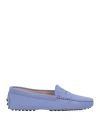 Tod's Woman Loafers Lilac Size 6.5 Soft Leather In Purple