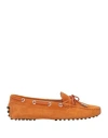 Tod's Woman Loafers Mandarin Size 7.5 Leather
