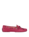 Tod's Woman Loafers Mauve Size 8 Leather