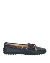 Tod's Woman Loafers Midnight Blue Size 5 Soft Leather