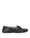 Tod's Woman Loafers Midnight Blue Size 7.5 Leather