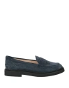 Tod's Woman Loafers Midnight Blue Size 7 Soft Leather In Blue