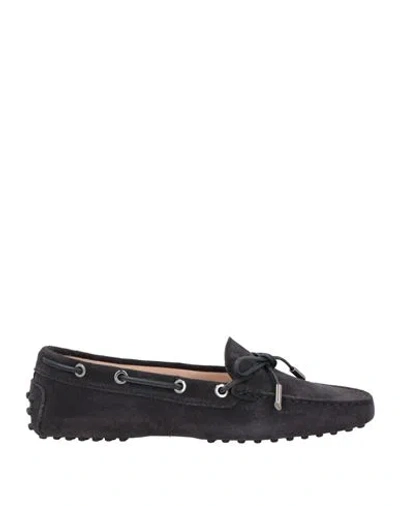 Tod's Woman Loafers Midnight Blue Size 7.5 Leather