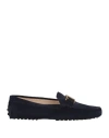 Tod's Woman Loafers Navy Size 4.5 Leather
