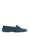 Tod's Woman Loafers Navy Size 8 Leather