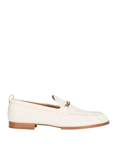 Tod's Logo Chain-link Loafers In Off White