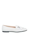 Tod's Woman Loafers Off White Size 6 Soft Leather In Off White