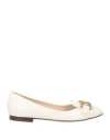 Tod's Woman Loafers Off White Size 7.5 Leather In Off White