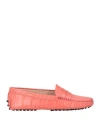 Tod's Woman Loafers Pink Size 8 Leather