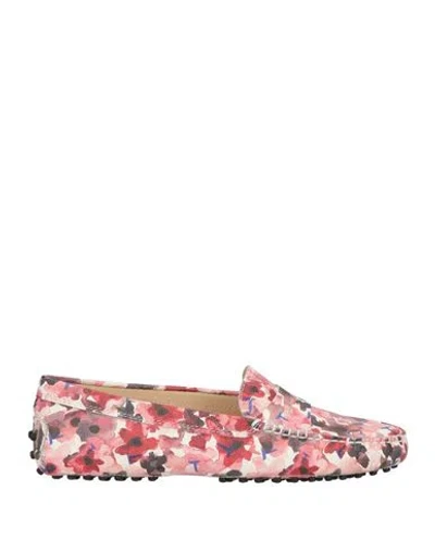 Tod's Woman Loafers Pink Size 8 Leather