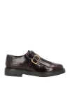 Tod's Woman Loafers Plum Size 8 Leather In Brown