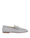 Tod's Loafers In Silver