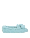 Tod's Shearling Loafer In Blue
