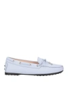 Tod's Woman Loafers Sky Blue Size 5.5 Leather