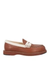 Tod's Woman Loafers Tan Size 7 Leather In Brown