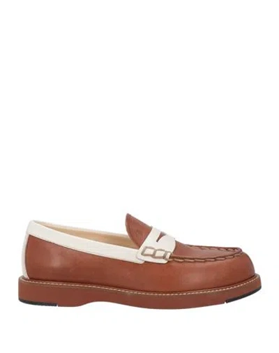Tod's Woman Loafers Tan Size 7 Leather In Brown