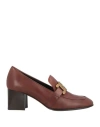 Tod's Chain Link Leather Pump In Brown