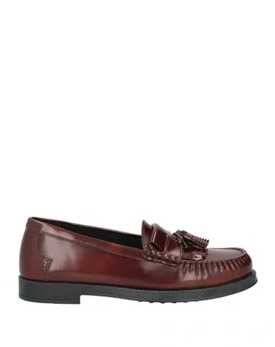 Tod's Woman Loafers Tan Size 8 Leather In Brown