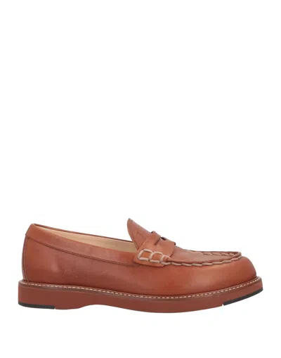 Tod's Woman Loafers Tan Size 5.5 Soft Leather In Brown
