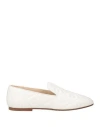 Tod's Woman Loafers White Size 7.5 Leather