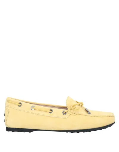 Tod's Loafers In Yellow