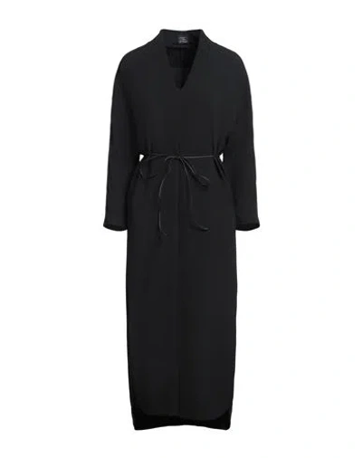 Tod's Woman Midi Dress Black Size Xxs Acetate, Viscose