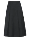 TOD'S TOD'S WOMAN MIDI SKIRT BLACK SIZE 10 POLYESTER, COTTON