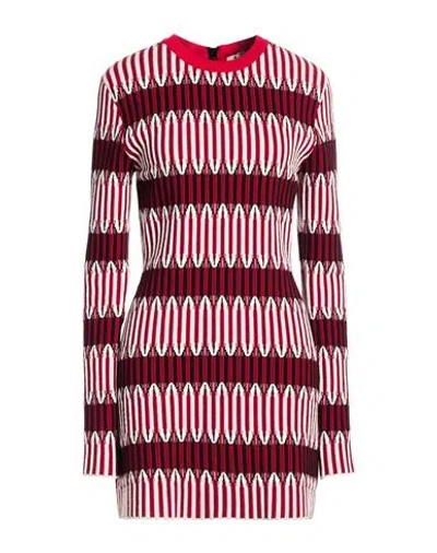 Tod's Woman Mini Dress Red Size L Viscose, Polyester