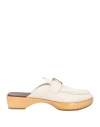 Tod's Woman Mules & Clogs Beige Size 8 Soft Leather