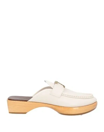 Tod's Woman Mules & Clogs Beige Size 8 Soft Leather