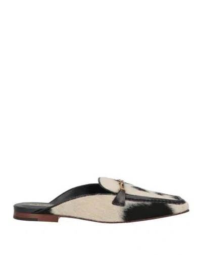 Tod's Woman Mules & Clogs Black Size 5.5 Textile Fibers, Leather