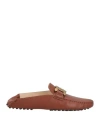 Tod's Woman Mules & Clogs Brown Size 7 Leather