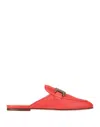Tod's Woman Mules & Clogs Red Size 8 Soft Leather In Red