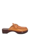 Tod's Woman Mules & Clogs Tan Size 8 Soft Leather In Brown