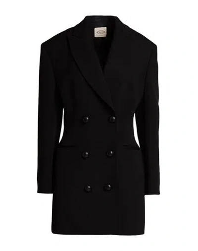Tod's Woman Overcoat & Trench Coat Black Size 2 Virgin Wool