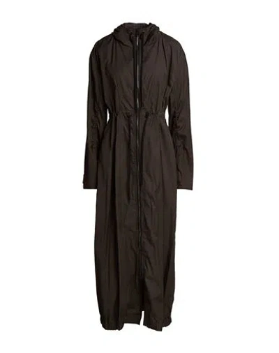 Tod's Woman Overcoat & Trench Coat Charcoal Size 8 Polyester, Cotton In Grey