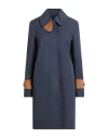 Tod's Rain Coat In Navy Blue Cotton In Blue