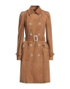 Tod's Woman Overcoat & Trench Coat Camel Size 6 Ovine Leather, Goat Skin In Beige