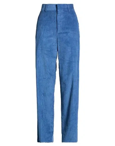 Tod's Woman Pants Blue Size 6 Cotton