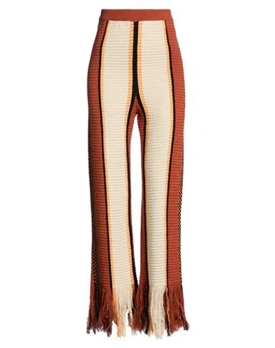 Tod's Woman Pants Brown Size Xs Cotton