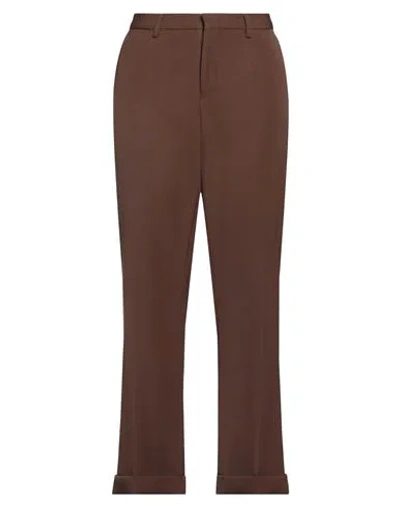 Tod's Woman Pants Chocolate Brown Size 6 Virgin Wool