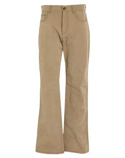 Tod's Woman Pants Khaki Size 6 Cotton, Polyester, Polyamide In Beige