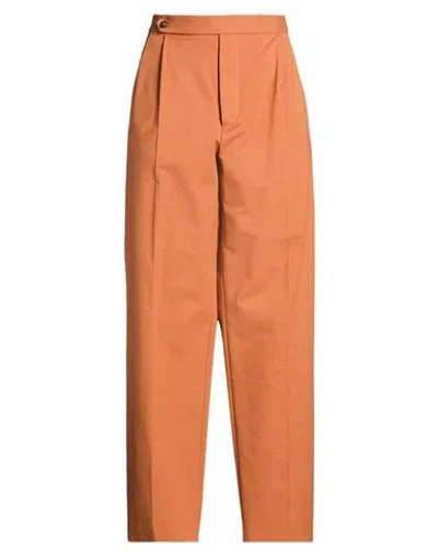 Tod's Woman Pants Tan Size 12 Cotton, Elastane In Orange