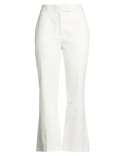 Tod's Woman Pants White Size 8 Cotton