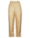 Tod's Woman Pants Yellow Size 6 Silk In Yellow