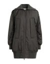 Tod's Woman Puffer Military Green Size 6 Polyester, Cotton, Virgin Wool, Polyamide, Elastane In Green