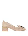 Tod's Woman Pumps Beige Size 7.5 Leather