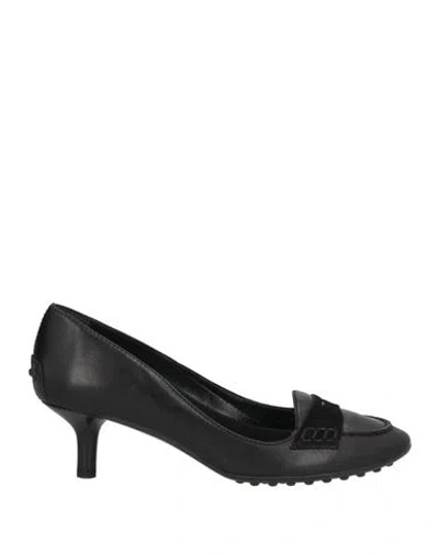 Tod's Woman Pumps Black Size 8 Leather